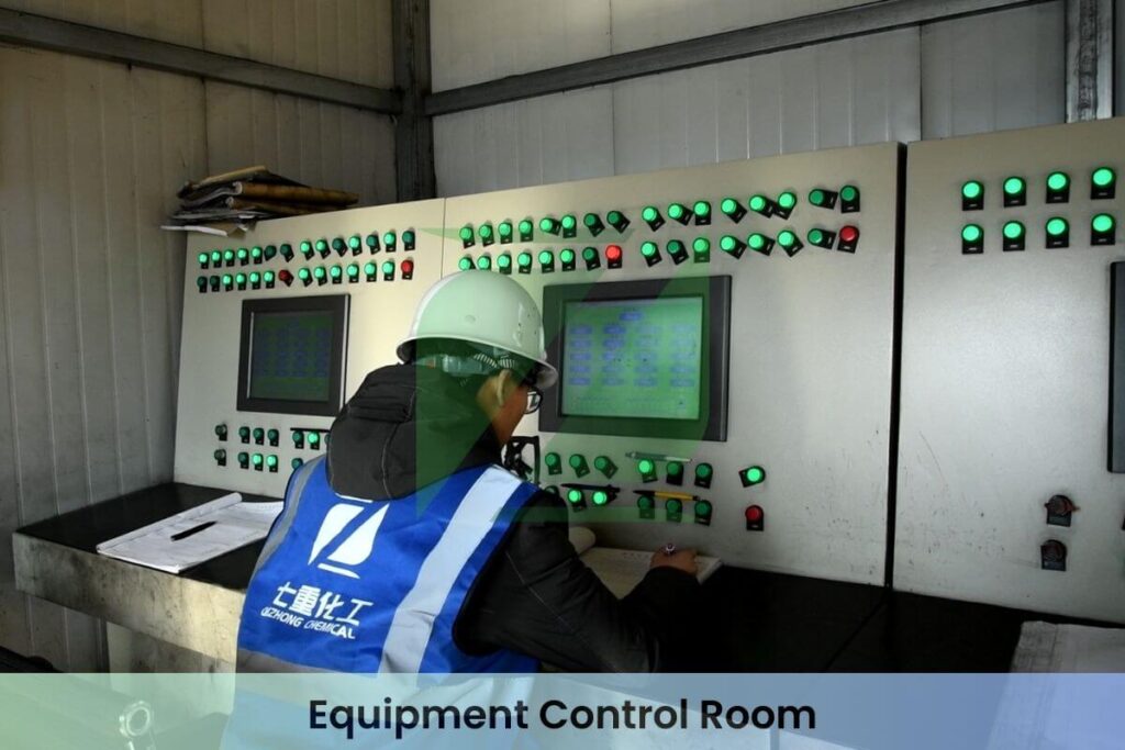 Sala de control de equipos Qizhong Carbon