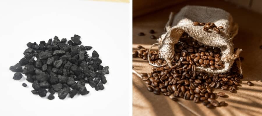 Choose activated charcoal for caffeine adsorption