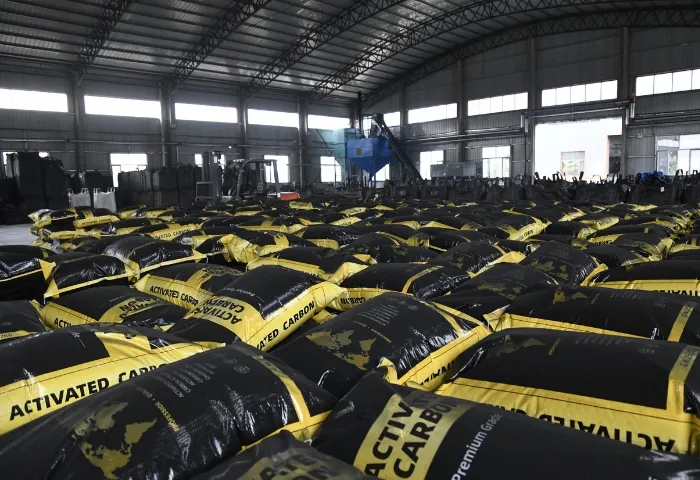 Склад упаковки гранулированного активированного угля - Qizhong Activated Carbon