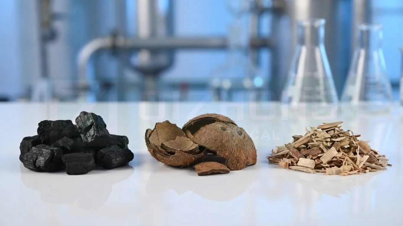 Arten von Aktivkohle Kokosnussschalen Kohle Holz